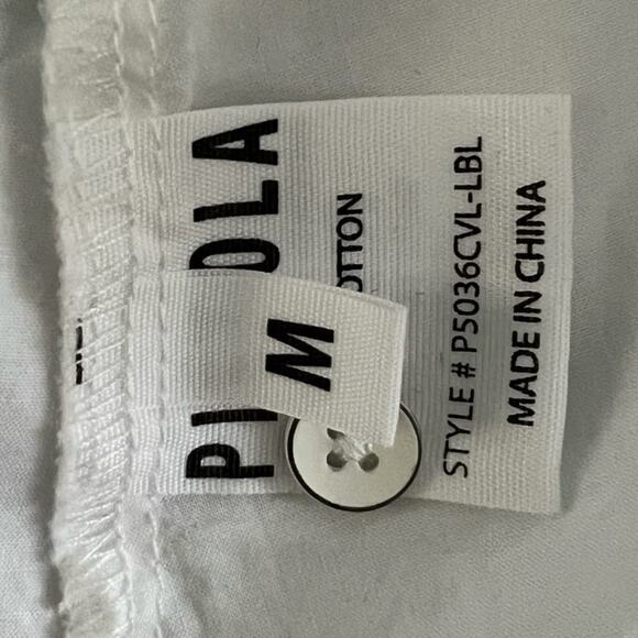 NWT Pistola Kaelynn Ruffle White Long Sleeve Cotton Blouse - Picture 9 of 9